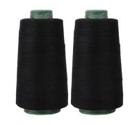 de poliéster, de coser Overlock 40/2, de poliéster de alta velocidad para costura, soldadura y bordado, paquete de 2 bobinas de Overlock duraderas (200 g)