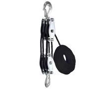 de polipasto de cable - Polea de elevación resistente, bloque de polipasto para cargas | Cable de acero de 50 pies, capacidad 2200 lb, polea duradera para construcción, almacén, taller y uso