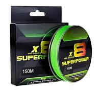 de Pro Grade Power, alambre verde fluorescente de 164 yardas resistente a la abrasión de 8 hilos para estanque, lago, río