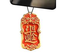 de Puerta de Buen Augurio Chino | con Símbolo De Prosperidad,Chino de Latón Puro para Puerta de Entrada,para Hogar Interior Exterior Pared Sala de Estar Entrada Lugar de