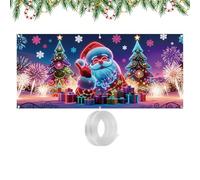 de Puerta de Garaje de Navidad - 13 x 6 pies UV Fluorescente Decoración de Temporada | Fondo Festivo para Puertas de Garaje - para decoración del hogar Reuniones Familiares de Invierno