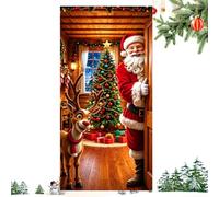 De Puerta Decorativa Navideña 90x180 cm Accesorio Photocall Estacional | De Fondo Navideño 2D Para Puerta Para Fiesta, Hogar, Apartamento, Casa Rural, Escuela, Café, Centro Cubierta de puerta 42