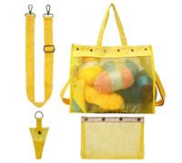 de punto - de de malla transparente de 320 g, de almacenamiento grande para artículos de punto y ganchillo, organizador de proyectos para agujas de lana, ideas de regalo para el