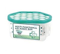de purificación de aire - Ambientador de interior perfumado | 13 x 10 x 7 cm, succión automática de polvo con material desodorizante, control compacto de olores para el hogar, baño, armario