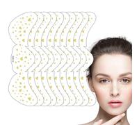 de Purpurina Pegatinas Faciales | 10 Piezas Dorado Brillante Impermeable,Maquillaje de Purpurina Brillo Parche Temporal Facial,para Fiestas Festivales Disfraces Fotos Adolescentes y Niñas