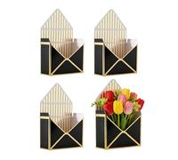 de Ramo - Sobre Floral | Cesta para envolver regalos: embalaje de papel de gran capacidad, elegante diseño estampado en lámina dorada, celebración romántica de cumpleaños y bodas