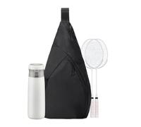 De Raqueta | Mochila Espaciosa con Cremallera | De Hombro para Raquetas con Bolsillo Lateral | para Zapatos Botella Toalla Ropa Partidos Al Aire Libre Gimnasio Entrenamiento Torneo Juego