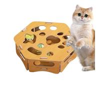 De Rascado Y para Gatos,Juguete Interactivo de Madera | Rascadora Gatos con 3 Bolas con Cascabeles | el Aburrimiento Ejercita y Uñas