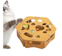 De Rascado Y para Gatos - Juguete para Mascotas De Madera,Rascadora Gatos con 3 Bolas con Cascabeles | el Aburrimiento Ejercita y Uñas