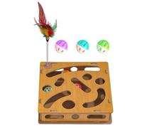 de Rascador para Gatos | Juguete De Y Cortaúñas para Gatitos | De Actividades Rascador Y Puzzle,para Ejercicio en Interiores y Exteriores Entrenamiento y Entretenimiento