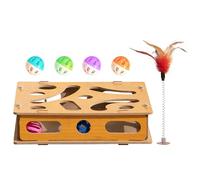 de Rascador para Gatos,Juguete De Y Cortaúñas para Gatitos - de Afilador de Garras Puzzle para Gatos | para Ejercicio Interior Exterior Entretenimiento Aburrimiento