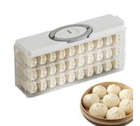 de raviolis con tapa, recipiente apilable para raviolis - Contenedor de albóndigas domésticas multicapa | Contenedor de almacenamiento apilable para el hogar, organizador de albóndigas