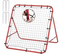 de Rebote,Barra de Pintura Reforzada, ángulo Ajustable, Estructura Plegable, Red de Rebote con Objetivos de Entrenamiento de Habilidades, portería de fútbol portátil de jardín 62 cm x 62 cm