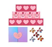 de rebote, contenedor pop romántico, soporte para sobre rojo con efecto primaveral, papel festivo para de recuerdos, decoración de celebración, estilo amor, accesorio de propuesta p