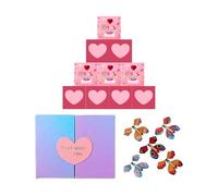 de rebote , contenedor romántico para pop, soporte de sobre rojo con efecto de primavera, papel festivo para de recuerdos, decoración de celebración, estilo de amor, accesorio de