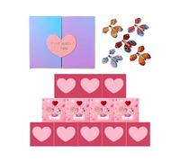 de rebote de San Valentín - Hucha plegable para el día de San Valentín, para cónyuges, novios, novias, maridos, propuesta de cumpleaños, confesión, graduación, boda