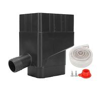 de Recolecci¨®n de Agua de Lluvia, de Conexi¨®n de Desv¨ªo de Bajante Est¨¢ndar Juego de Desv¨ªo de Colector de Agua de Lluvia con Manguera de 40, Universal de 2 X 3 (Negro)