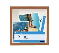 de recuerdos - Montaje en pared transparente a prueba de polvo | de recuerdos con ranura para marco de fotos, para parejas, familiares, amigos, novia, boletos, fotos, recuerdos