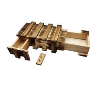 de Regalo de : de Madera con Cerradura para Enigmas, de Almacenamiento de Dinero con Compartimento Secreto, Juguete Interactivo para Habilidades motoras Finas | de desa