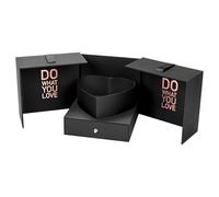 de regalo de San Valentín - Cajón de flores de 20 Cm, embalaje de cinta de satén, organizador de papel elegante | Solución de almacenamiento decorativo para el día de San Valentín, el día de la