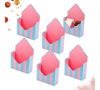 de regalo de San Valentín - Papel, 7,87x2,76x11,61in, Cajas de sobres de ramo, plegables | de regalo de flores con capacidad para bodas, cumpleaños, días festivos