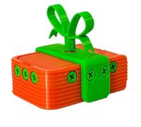 de regalo muy divertida, diseño de engaño | Rompecabezas múltiple de tornillos para cumpleaños, fiestas, adultos, compacto, único, sorpresa de fiesta, naranja