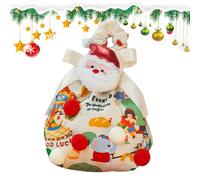 de regalo navideñas - Bolsas de regalo reutilizables de 10,5x8x17,5 cm, bolsas de embalaje, cinta | Tela para dulces y manzanas de, para decoraciones de oficina, hogar y días festivos que m