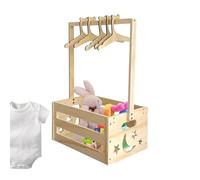de regalo para shower con 5 perchas - de madera, organizador de guardería para salón, dormitorio, , género completo reunión familiar celebración