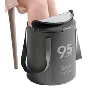 de remojo portátil para pies - Construcción de tela impermeable, diseño plegable, costuras reforzadas, solución de almacenamiento versátil 38 x 37 cm | Adecuado de pies