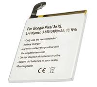 de repuesto para Google Pixel 3a XL, polímero de litio, 3400 mAh 3.85V