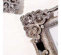 de Resina Antigua Elegante para Hogar de Resina Antigua Elegante(B) | cuadrado para dorado, acabado elegante, caballete incluido, para mesa o pared, para decoración sofisticada