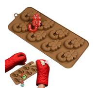 De resina para Navidad | 8 cavidades reutilizables - Silicona Fondant Chocolate, para caramelos, pasta de azúcar, postre, jabón, resina, niños y adultos