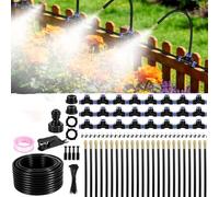 De Riego Automático For Jardín 360°, Aspersor Inteligente, Boquilla Curva Y Ajustable, For Invernadero Plantas Al Aire Libre(65.6Ft Set (65.6Ft hose+20 Nozzles))