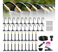 De Riego Automático For Jardín 360°, Aspersor Inteligente, Boquilla Curvada Y Ajustable, For Plantas Al Aire Libre(65.6Ft Set (65.6Ft hose+20 Nozzles))