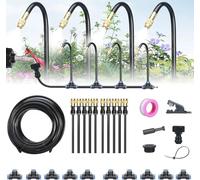 De Riego Automático Jardín Curvo 360°, Aspersor Inteligente, Boquilla Ajustable, For Plantas Al Aire Libre(32.9Ft Set (32.9Ft hose+10 Nozzles))