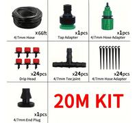 de riego automático por goteo con cinturón de riego ajustable de 5 metros, kit de rociadores atomizados para mangueras de jardín y manguera de - no requiere batería