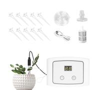 de riego automático: riego por eléctrico, kit de control de salida de agua ajustable, unidad de prueba de humedad incorporada, de accesorios sintética resistente | para oficina, pat