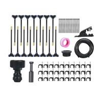de riego con pulverizador ajustable de ahorro de agua | Kit de riego automático para césped exterior, bancal elevado, invernadero, plantas, flores, hortalizas