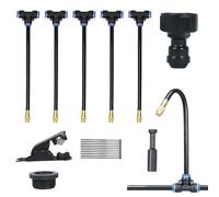 de riego de jardines: combinación de y rociador, accesorios a prueba de fugas, división multizona, estructura de instalación sencilla con funcionalidad exterior de larga duración | para