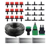 de riego para jardín | 10 m Automatic Misting Adjustable Sprinkler - Garden Irrigation Kit Drip Watering System - for Home Balcony Indoor Outdoor Potted Plant Flower Lawn Yard Patio easy