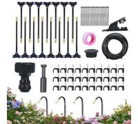 de Riego para Macizos de Flores | Dispositivos de Aspersión por Nebulización,Conjunto de Emisores Automáticos Ajustables de 360 Grados para Árboles Césped Plantas en Crecimiento Macizos de Flores