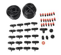 de Riego por Goteo 20m Tubo PVC con Conectores Rápidos - Riego Automático Eficiente, Fácil Instalación en Jardín, Invernadero y Huerto