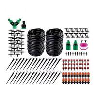 de riego por goteo - Kit de riego de goteo ajustable - 30 m automático 360 ° rotativo Accesorios de jardín para jardín al aire libre, invernadero, patio, árboles, paisaje y