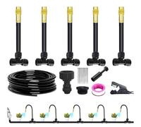 de riego por | Kit de riego por con conector rápido, dispositivo automático a ajustable, aspersor para invernadero, árboles y cultivo hidropónico