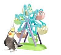 de rueda grande para pájaros - Percha giratoria para búsqueda de alimentos, interactivo para loros | Actividad de desafío mental para pájaros pequeños, herramienta de entrenamiento