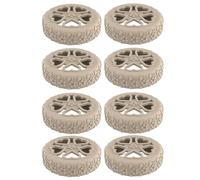 De Ruedas De Equipaje De Rueda Maleta De Silicona De 8 Paquetes | Protectores De Caster Para Neumáticos De Equipaje Con Textura Floral | De Neumáticos Anti-Ruido Y Resistente Al, Light