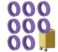 de ruedas para maleta,Manguito para rueda de viaje universal de 8 piezas - Cubre ruedas para equipaje de mano, protectora para rueda para protector de equipaje