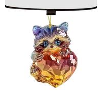 de San Valentín para árbol - planos de acrílico para coche, decoraciones de llavero, en forma de corazón, colgante de mochila para el día de San Valentín para el hogar y el