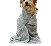 de Secado para Mascotas, Toalla de baño de Felpa para Perro, Envoltura de Microfibra súper Suave, Abrigo de absorción rápida para el hogar, Viajes, Playa o Piscina, Manta Ligera con Capucha Que
