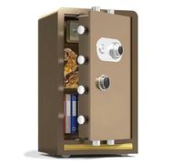 de seguridad de acero y caja de bloqueo con contraseña mecánica | For los gabinetes de joyería en efectivo de la clasificación de la oficina del hotel casa(Brown,60x39x32cm)